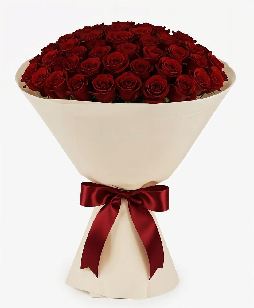 Букет 101 Бордовая роза Блэк Бакарра в Шахтёрске