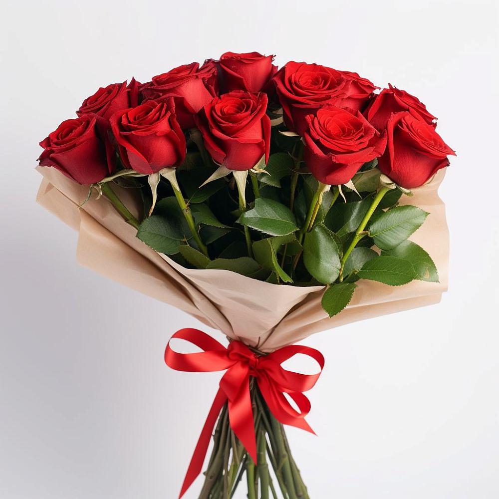 Букет 11 Красных роз Эдлесс Лав в Шахтёрске